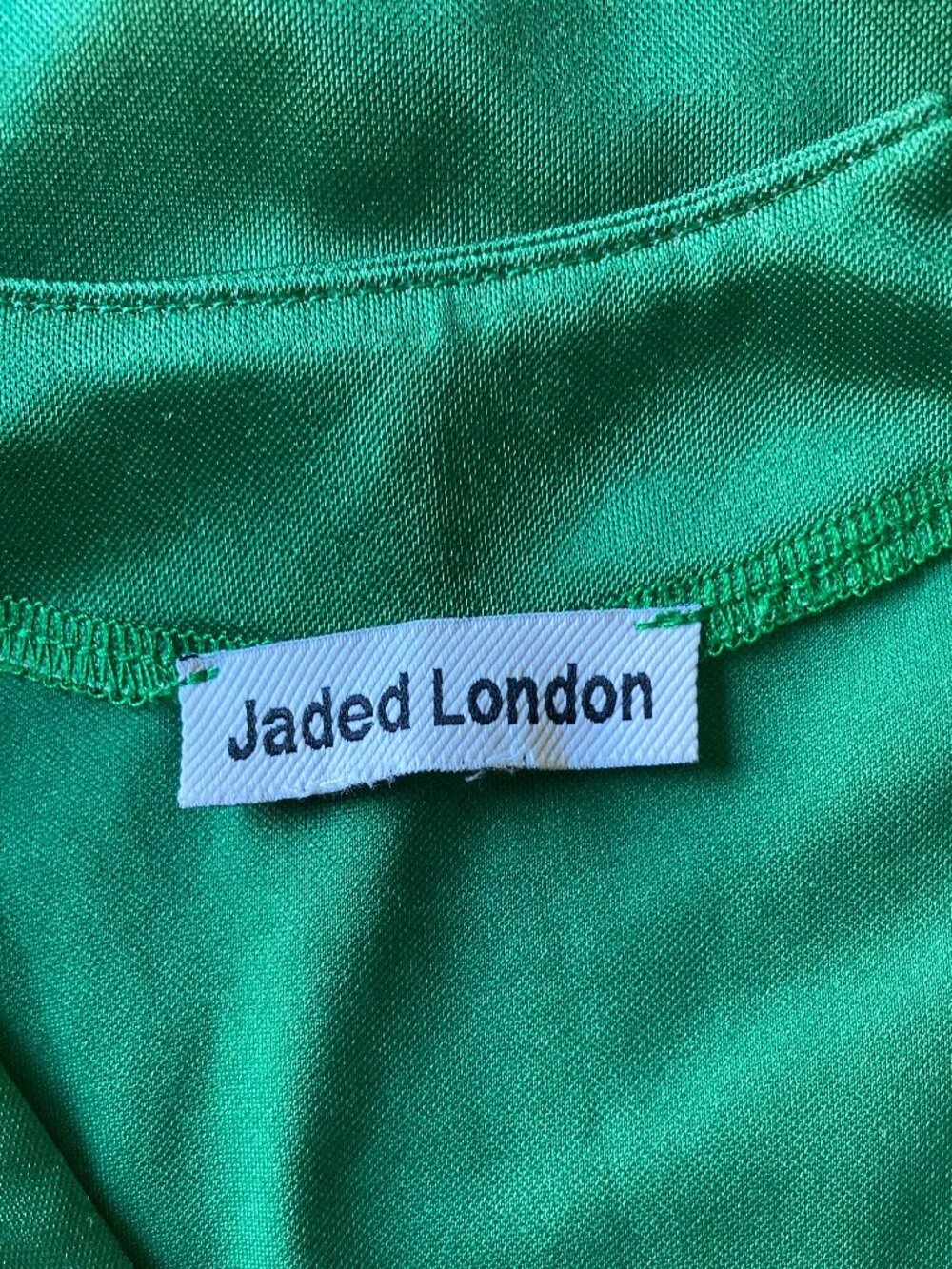 Jaded London Green Italia Crop Top Jersey with Red Trim - Picture 6 of 13